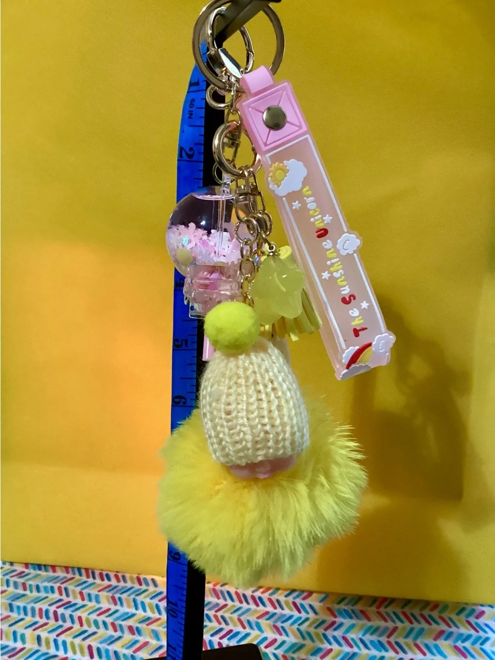 NWOT - Backpack Charms ! LED Flashlight included!!  Yel Baby Lolly